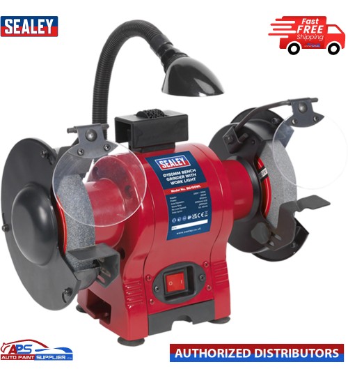 Sealey Bench Grinder 150mm BG150WL with Work Light 250W/230V